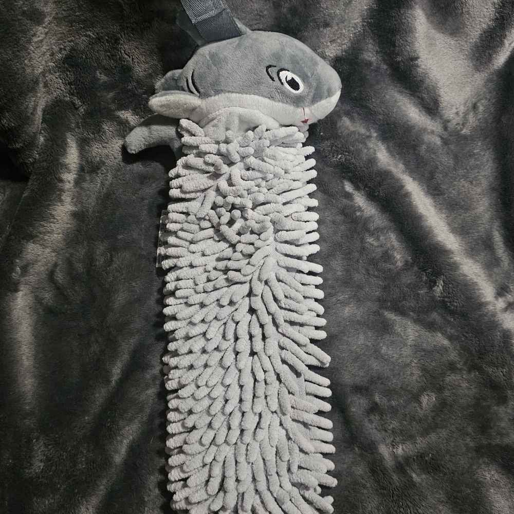 NORWEX - Chenille Hand Towel ~ Pet to Dry Shark